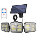 LAMPARA SOLAR 3 FOCOS CON SENSOR