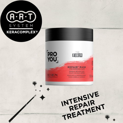 Revlon Professional ProYou The Fixer Mask 500 ml, Mascarilla que repara, fortalece y revitaliza el cabello dañado
