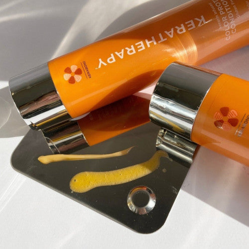 KERATHERAPY ACONDICIONADOR COLOR PROTECT 300 ML, CUIDADO IDEAL PARA CABELLO TEÑIDO O CON REFLEJOS.