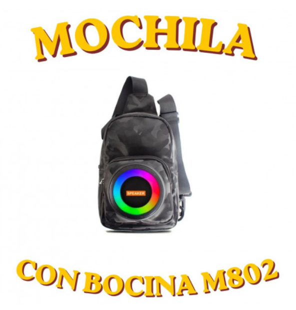 Mochila con bocina M802