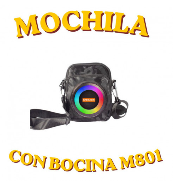 Mochila con bocina M801