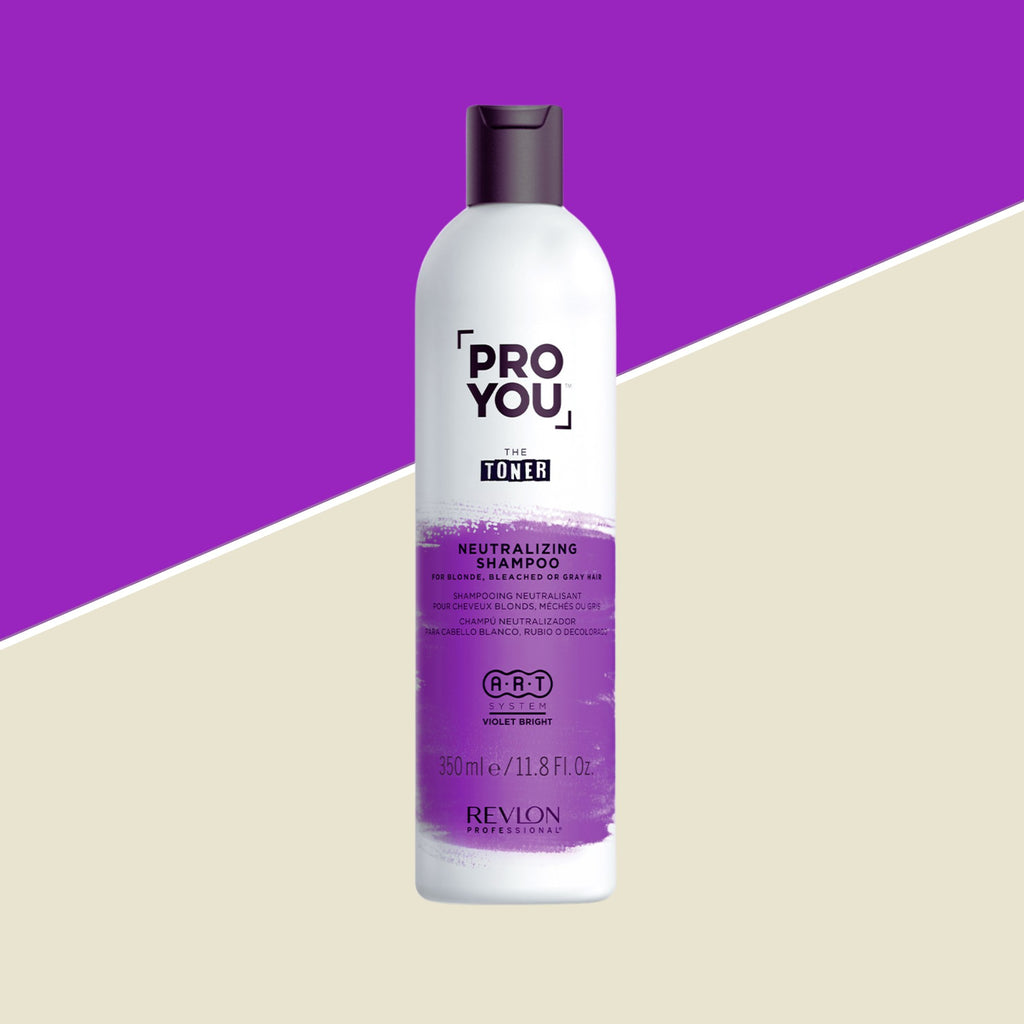 Revlon Professional ProYou The Toner Shampoo 350 ml, neutraliza los tonos cálidos no deseados en cabellos rubios