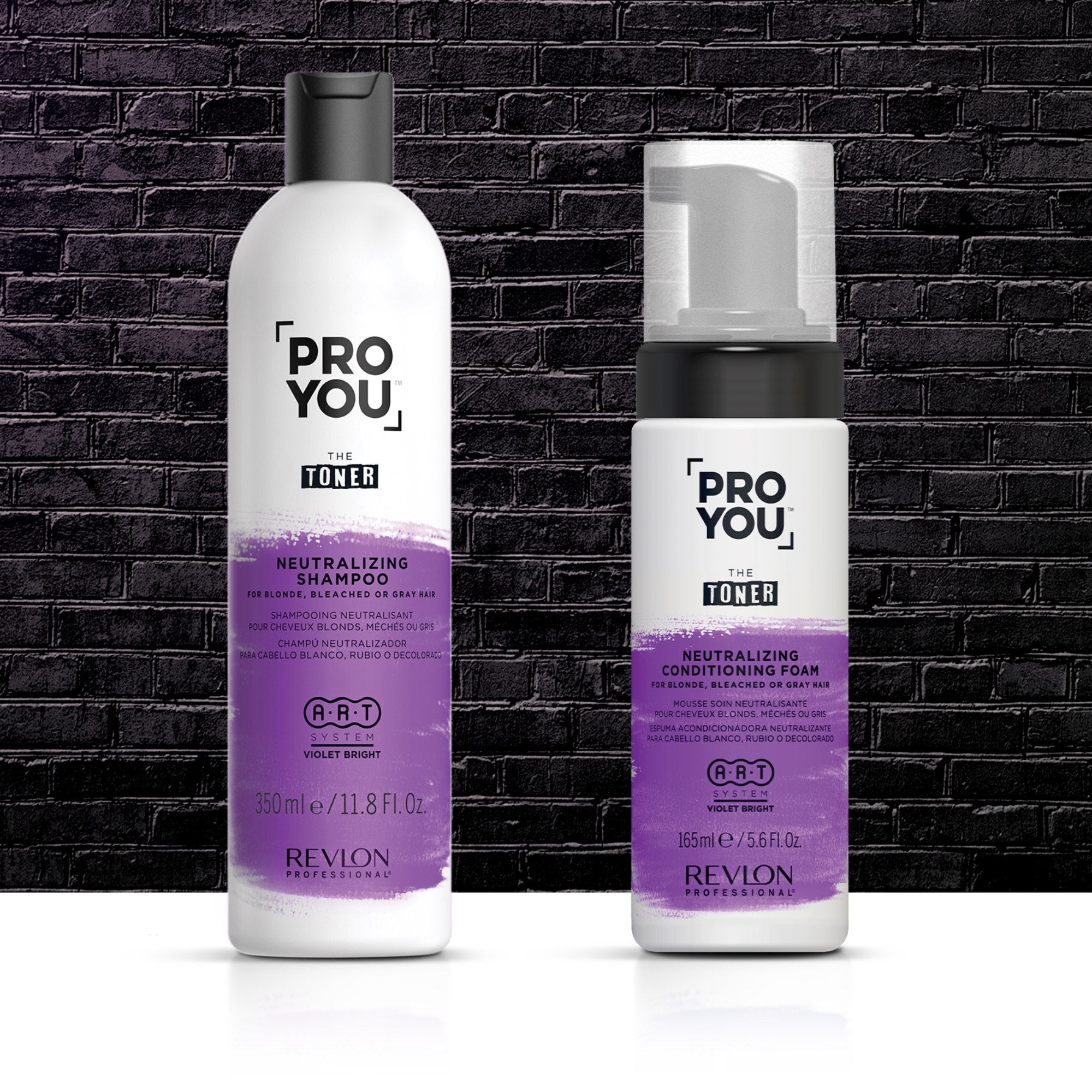 Espuma que neutraliza los tonos cálidos no deseados en cabellos rubios,Revlon Professional ProYou The Toner Foam 165 ml