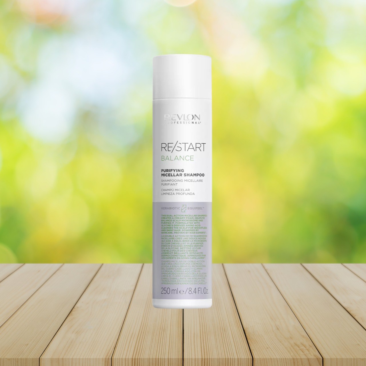Revlon Professional Restart Purifyng Shampoo 250 ml, limpieza profunda para cuero cabelludo graso