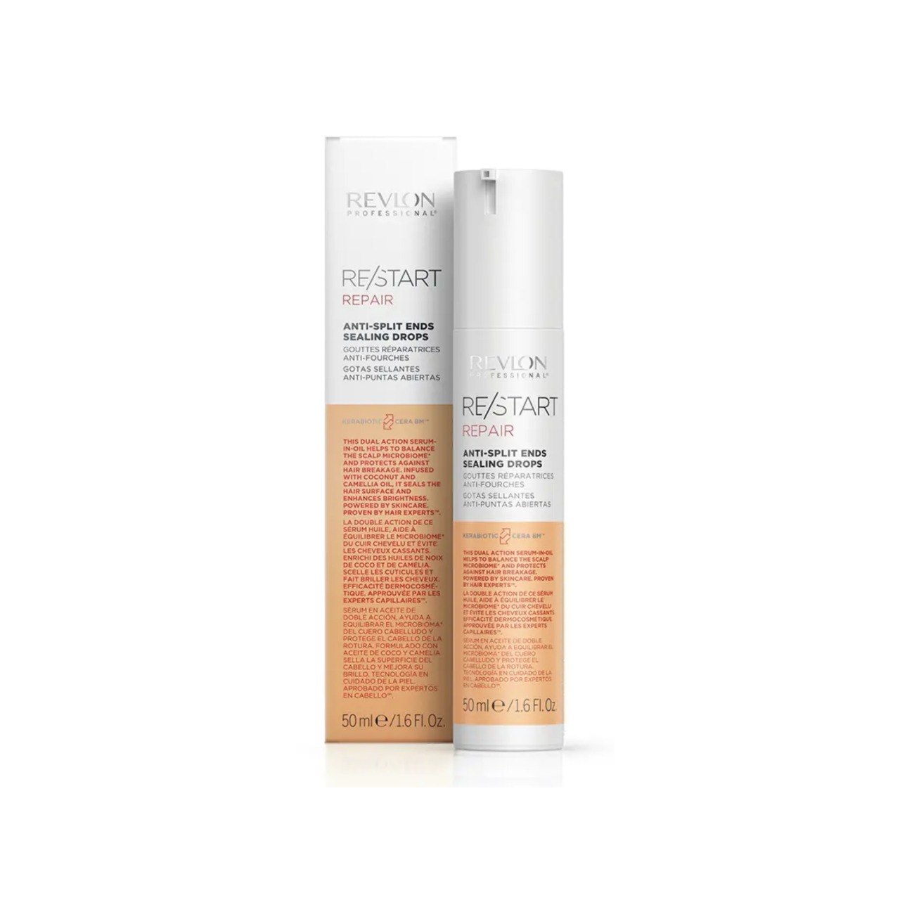 Revlon Professional Restart Repair Drops 50 ml: Sérum reparador para puntas abiertas y cabello dañado